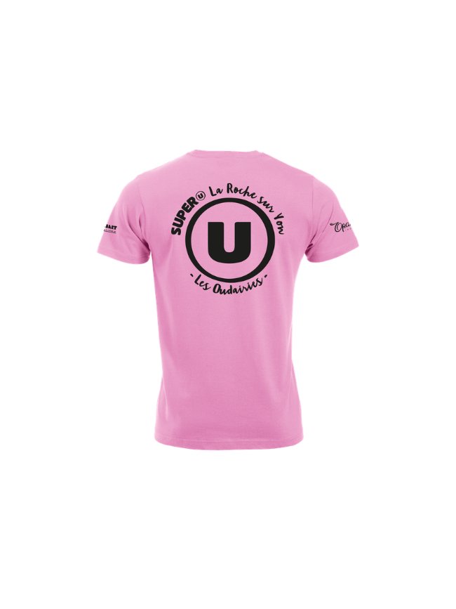 T-Shirt femme rose Clique New Classic-T