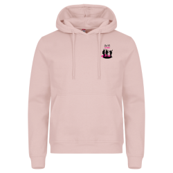 Sweat capuche adulte rose Clique Miami Roundneck