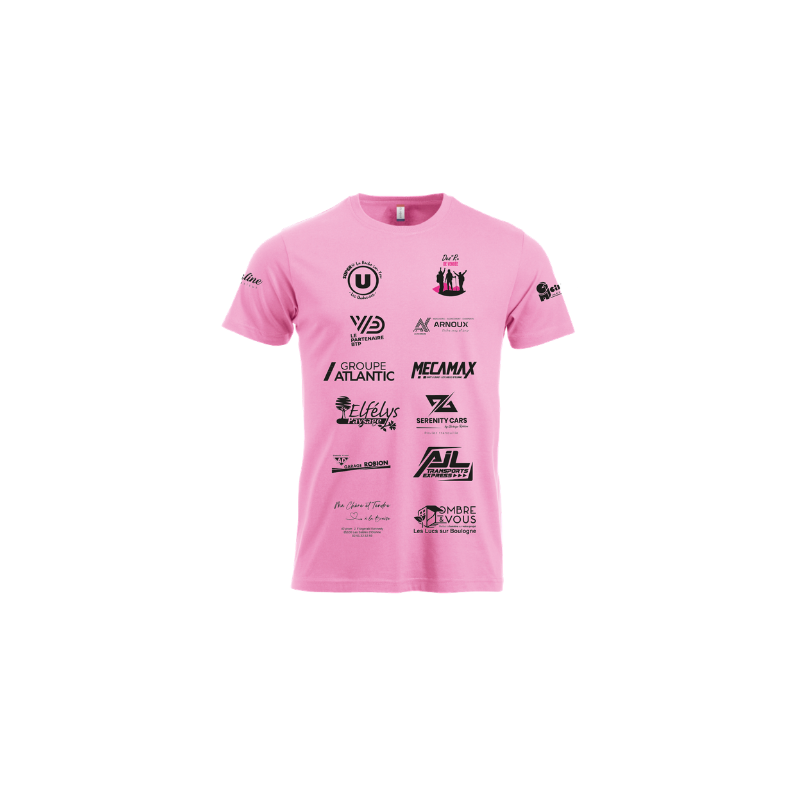 T-Shirt homme rose Clique New Classic-T
