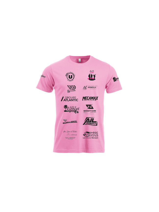 T-Shirt homme rose Clique New Classic-T