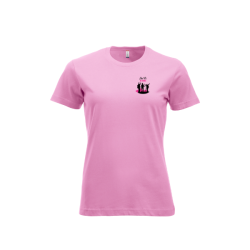 T-Shirt femme rose Clique New Classic-T sans sponsor