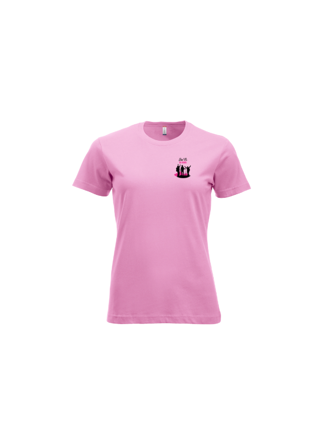 T-Shirt femme rose Clique New Classic-T sans sponsor