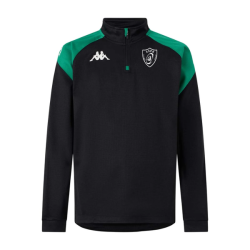 Sweat 1/4 zip adulte vert Kappa Lovato