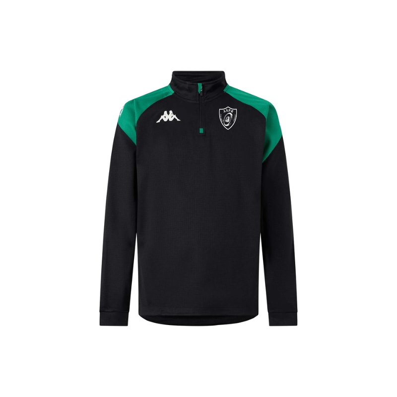 Sweat 1/4 zip adulte vert Kappa Lovato