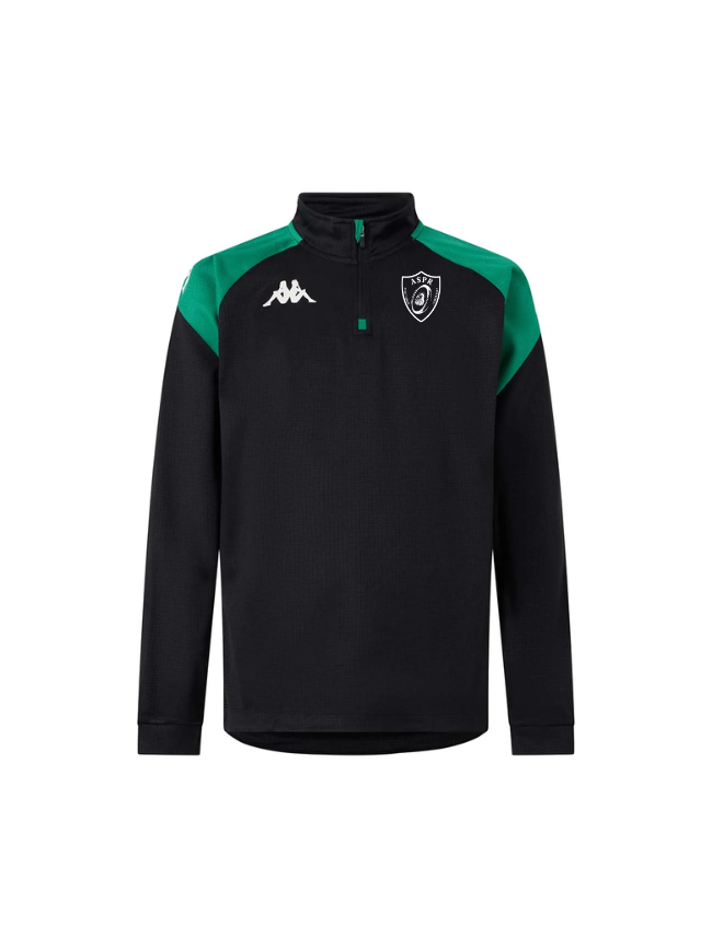 Sweat 1/4 zip adulte vert Kappa Lovato