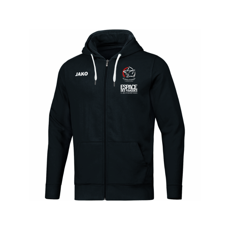Veste capuche homme noir Jako Base