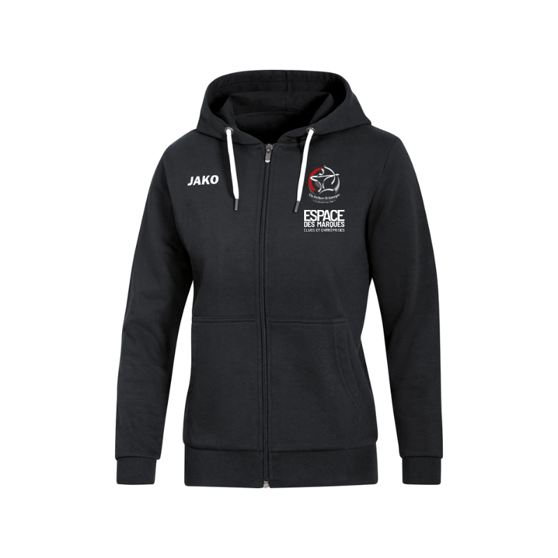 Veste capuche femme noir Jako Base