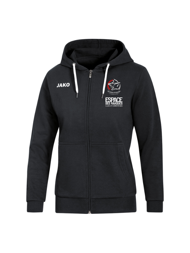 Veste capuche femme noir Jako Base