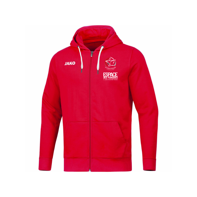 Veste capuche homme rouge Jako Base