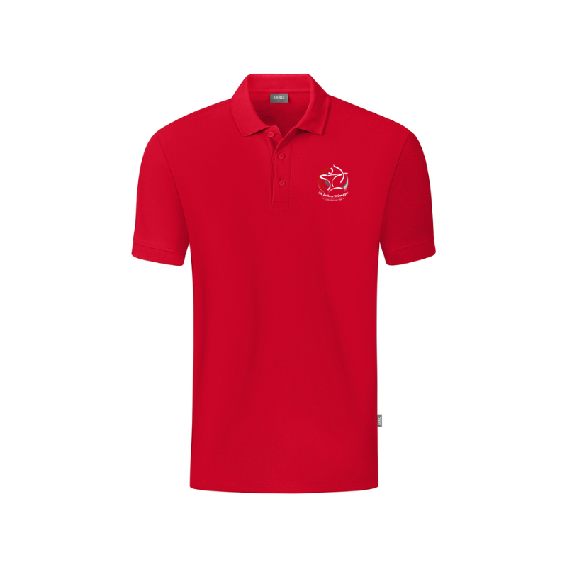 Polo homme rouge Jako Organic