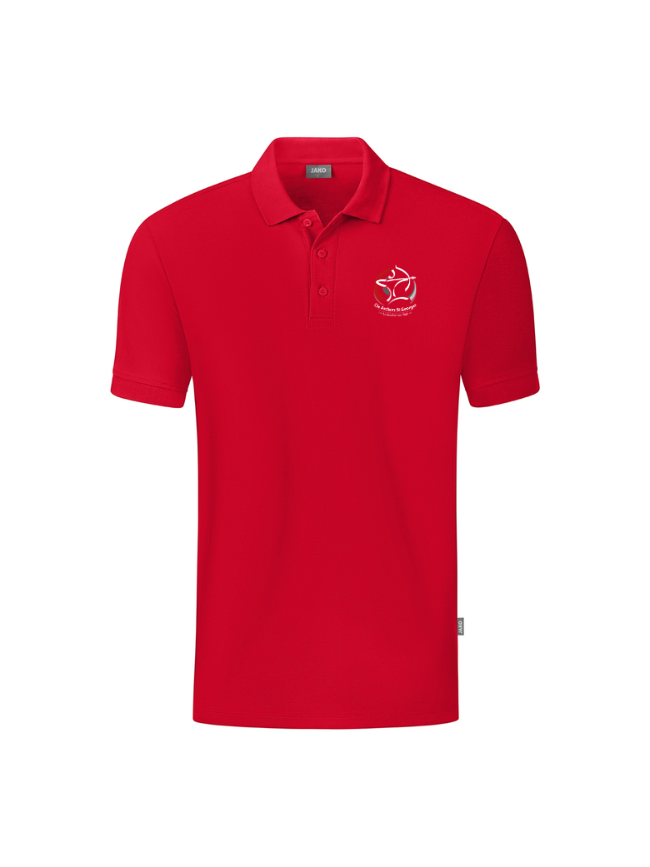 Polo homme rouge Jako Organic