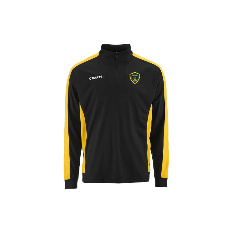 Sweat 1/2 zip enfant noir/jaune Craft Evolve 2.0