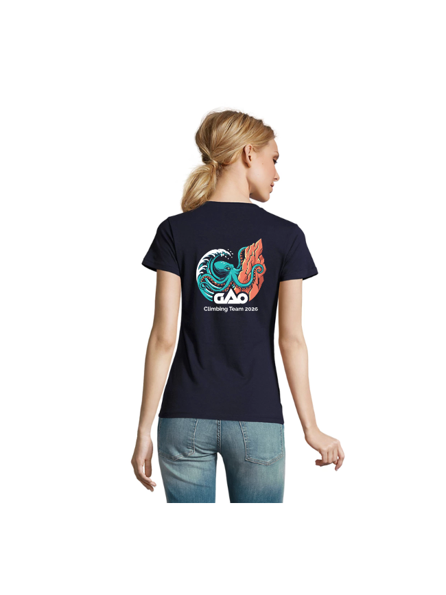T-Shirt femme marine Sol's Imperial Climbing Team 2026