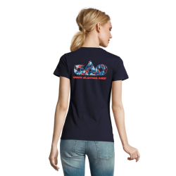 T-Shirt femme marine Sol's Imperial
