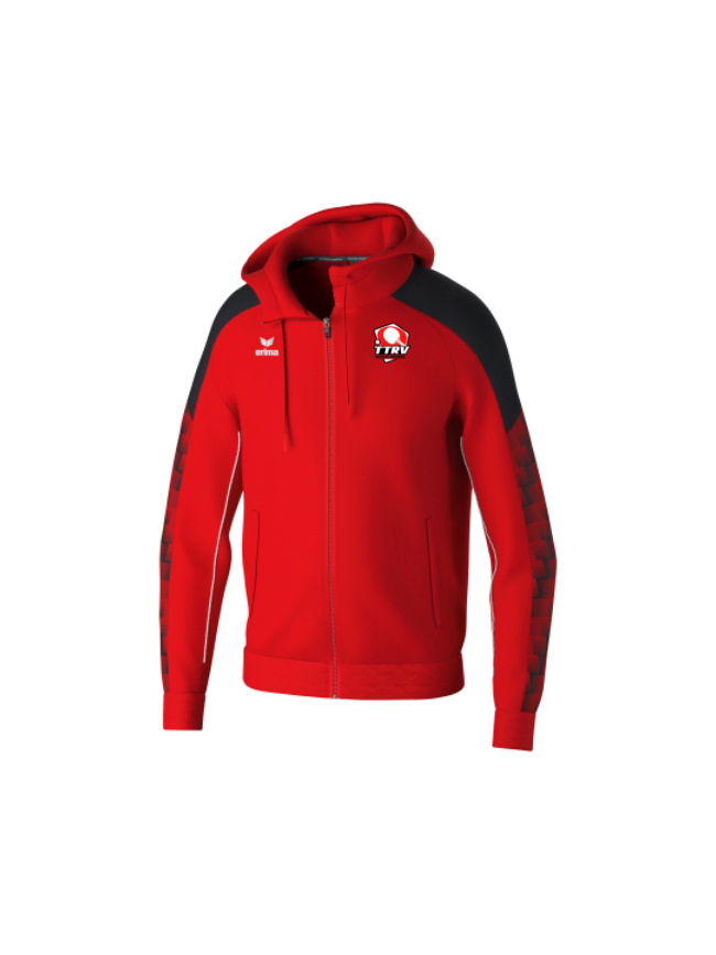 Veste capuche homme rouge Erima Evo Star