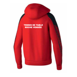 Veste capuche homme rouge Erima Evo Star