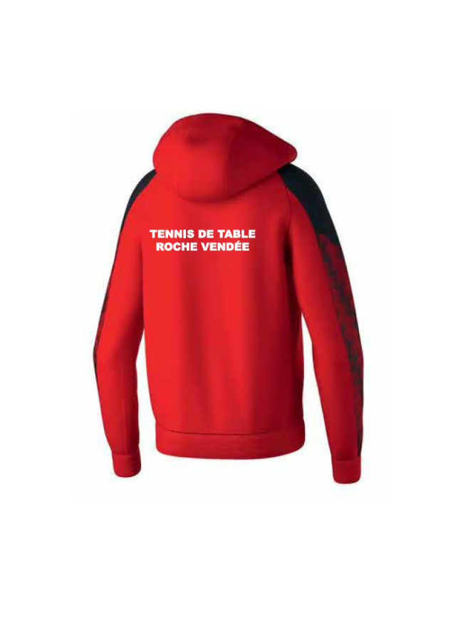Veste capuche homme rouge Erima Evo Star