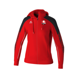 Veste capuche femme rouge Erima Evo Star