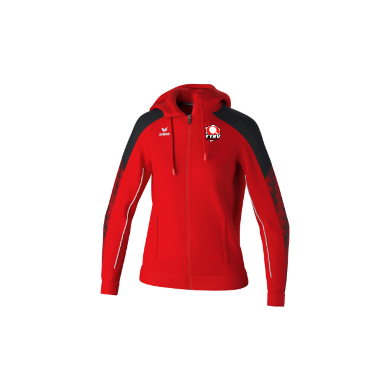 Veste capuche femme rouge Erima Evo Star