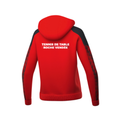 Veste capuche femme rouge Erima Evo Star