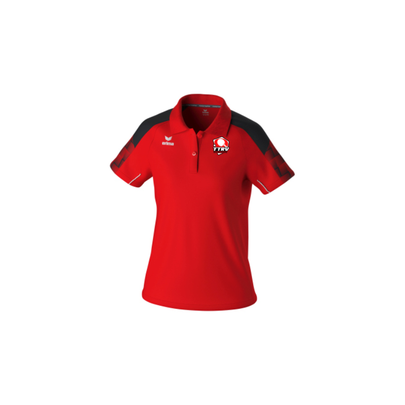 Polo femme rouge Erima Evo Star
