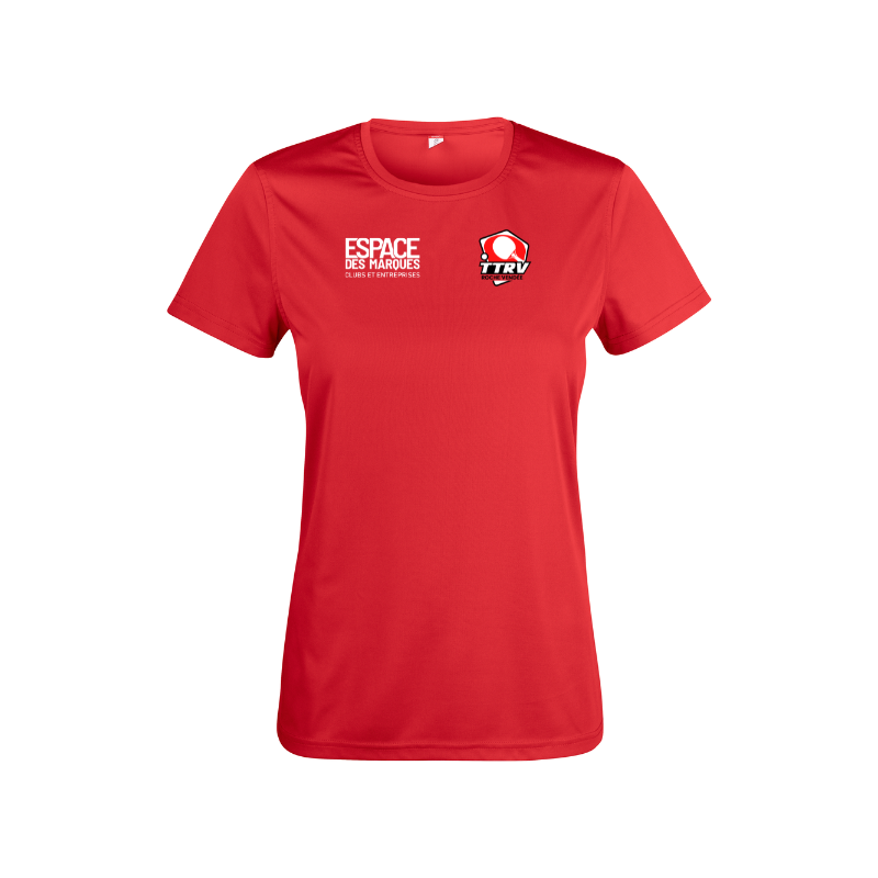 Maillot femme rouge Clique Basic