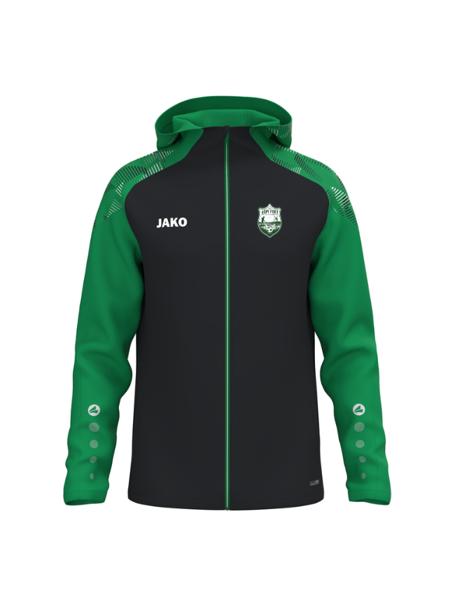 Veste capuche adulte vert Jako Sonic