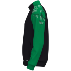 Sweat 1/2 zip enfant vert/noir Jako Sonic
