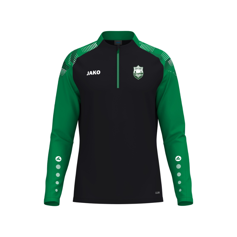 Sweat 1/2 zip adulte vert/noir Jako Sonic