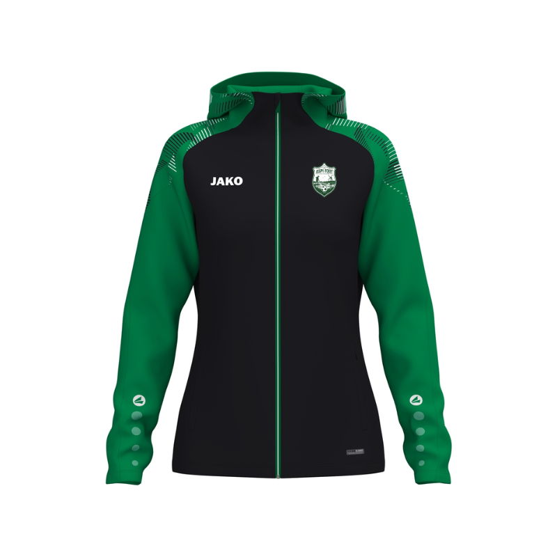 Veste capuche femme vert Jako Sonic