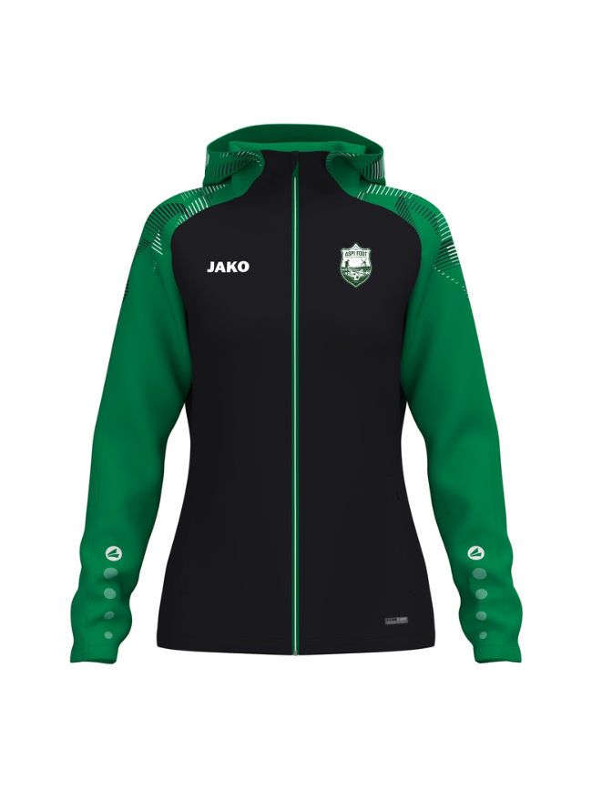 Veste capuche femme vert Jako Sonic