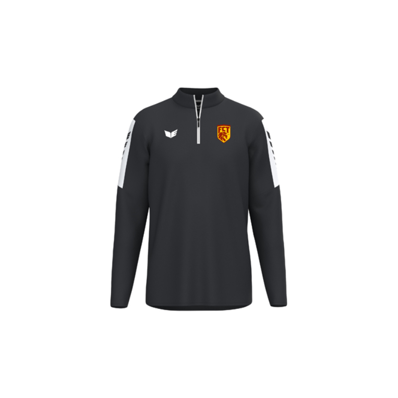 Sweat 1/2 zip enfant noir Erima Intro