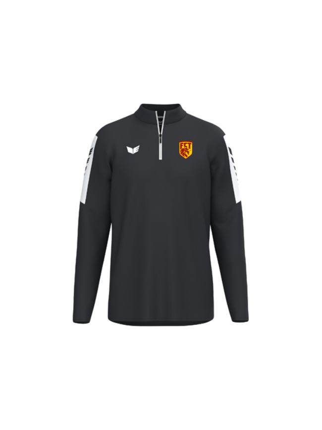 Sweat 1/2 zip enfant noir Erima Intro