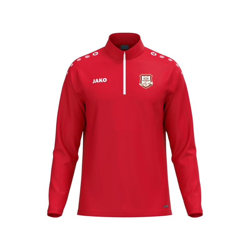 Sweat 1/2 zip enfant rouge Jako One