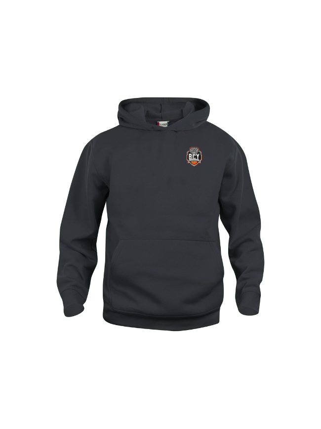 Sweat capuche enfant noir Clique Basic