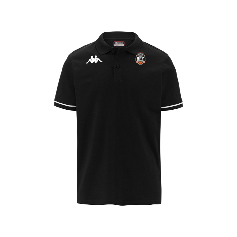 Polo homme noir Kappa Barli
