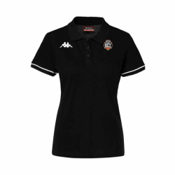 Polo femme noir blanc Kappa Barla