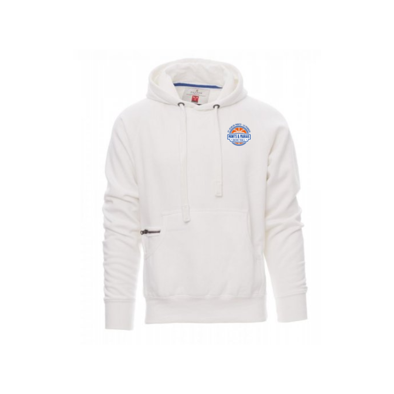 Sweat capuche homme blanc Payper Atlanta+