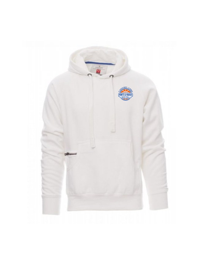 Sweat capuche homme blanc Payper Atlanta+