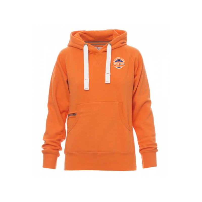Sweat capuche femme orange Payper Atlanta+Lady