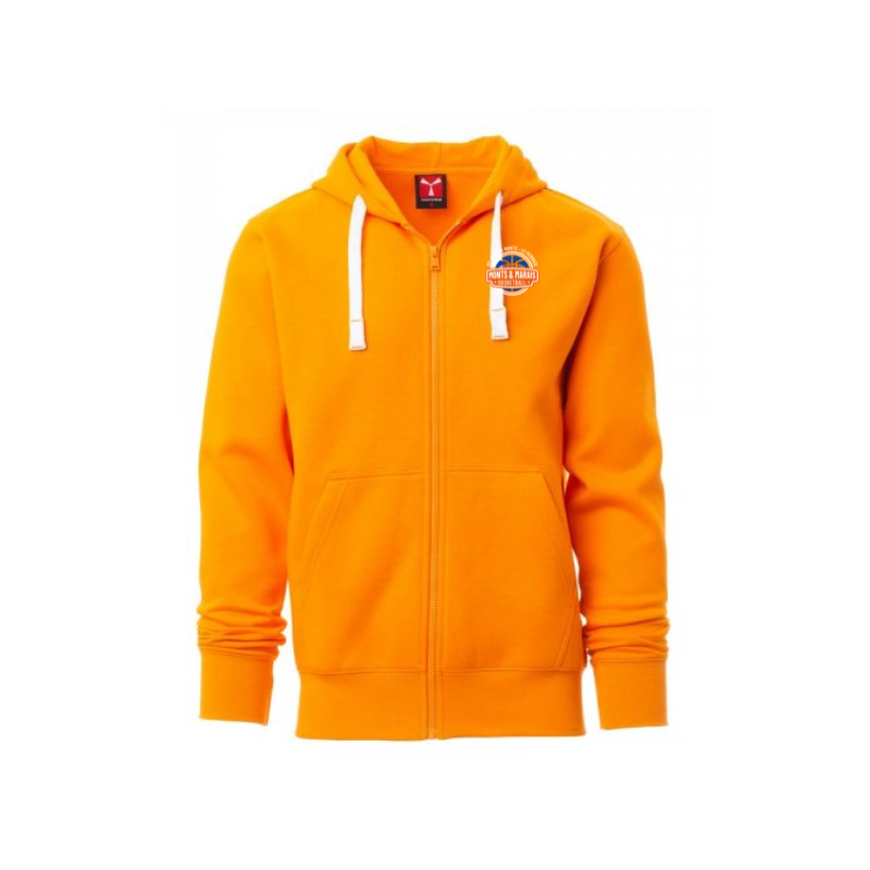 Veste capuche zippée adulte orange Payper Portland