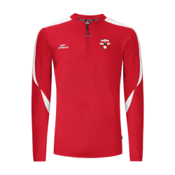 Sweat 1/2 zip rouge Eldera Compo