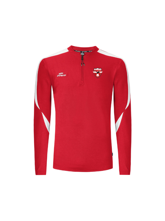 Sweat 1/2 zip rouge Eldera Compo