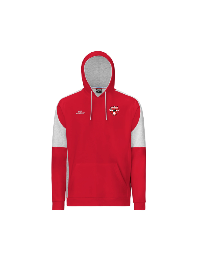 Sweat capuche rouge Eldera Naja