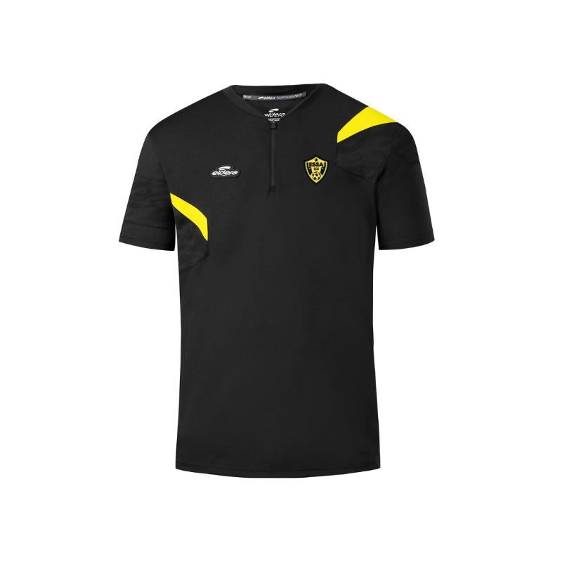 Polo noir/jaune Eldera E-Cône