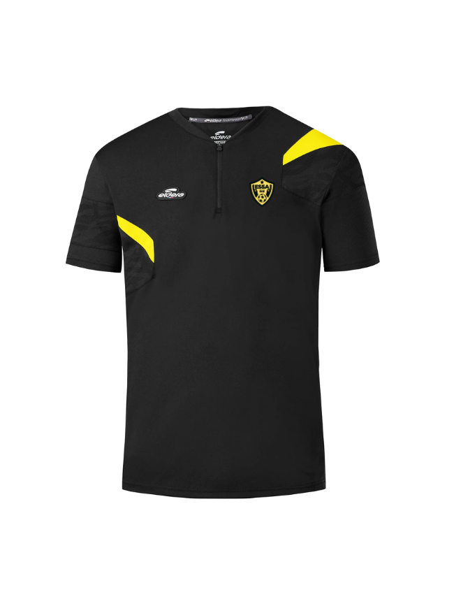 Polo noir/jaune Eldera E-Cône