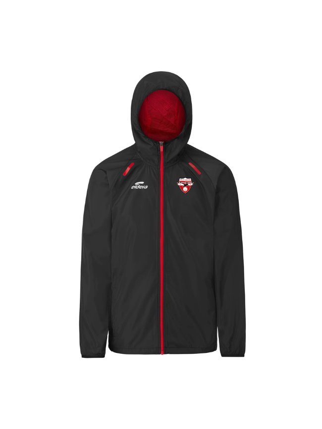 Coupe-vent noir/rouge Eldera Libeccio