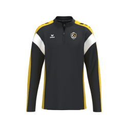 Sweat 1/2 zip enfant noir jaune Erima Celebrate 125