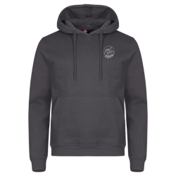 Sweat capuche adulte gris métal Clique Miami