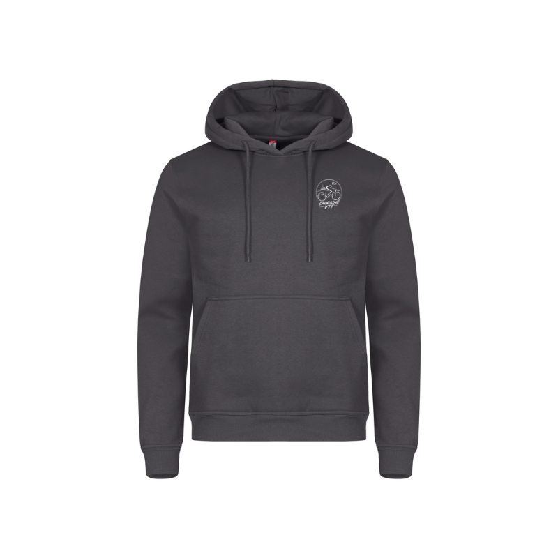 Sweat capuche adulte gris métal Clique Miami